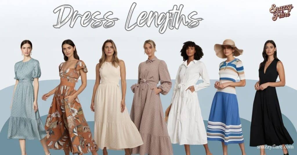 Header image displaying a variety of dress lengths on diverse body types, offering a guide to finding the perfect fit