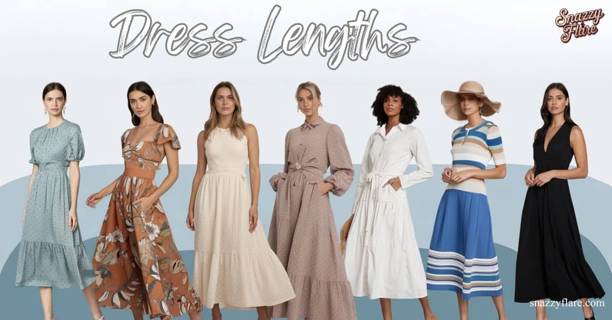 Header image displaying a variety of dress lengths on diverse body types, offering a guide to finding the perfect fit